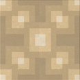 thumbnail image 1 of Ahgly Company Tapis d'Intérieur Lavable en Machine Carré Jaune Transitionnel, 8 Pieds Carré, 1 of 7