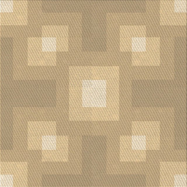Ahgly Company Tapis d'Intérieur Lavable en Machine Carré Jaune Transitionnel, 8 Pieds Carré