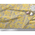 thumbnail image 3 of Soimoi Rayon Fabric Stripe & Buttercup Floral Print Fabric by The Yard 42 Inch Wide, 3 of 3