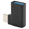 thumbnail image 1 of Connecteur USB Femelle vers USB C Mâle, Structure Simple Stable Portable Adaptateur USB 90 Degrés vers Type C Plug and Play Mini pour PC pour Cellulaire, 1 of 7