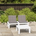 thumbnail image 1 of vidaXL 2 Piece Garden Lounge Set with Cushions Plastic White, 1 of 5