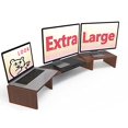 thumbnail image 2 of WESTREE Support Surélevé Triple pour Moniteur, Support de Moniteur Extra Long pour 3 Moniteurs, Support Double pour Moniteur avec Longueur et Angle Réglables, Surélevé de Rangement de Bureau à 3 Tablettes pour Moniteur, Écran d'Ordinateur, Portable, 2 of 15