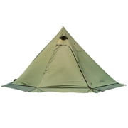 10.5' x 5.2' Camping Tent with Stove Jack, Outdoor Cone Tent for Family Camping, Backpacking, Hiking