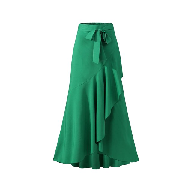 Ketyyh-chn99 Robes Femmes Robe d'Été Robe Extensible Robe T-shirt Décontractée Robes à Manches Longues Robe Boho de Plage Vert,P