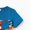 thumbnail image 3 of PatPat Family Matching Floral Panel T-Shirt and Ruched Drawstring Side Bodycon Strap Dress Sets, 3 of 4
