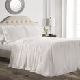 thumbnail image 1 of Lush Decor Ruffle Skirt Bedspread White 3Pc Set Full, 1 of 7