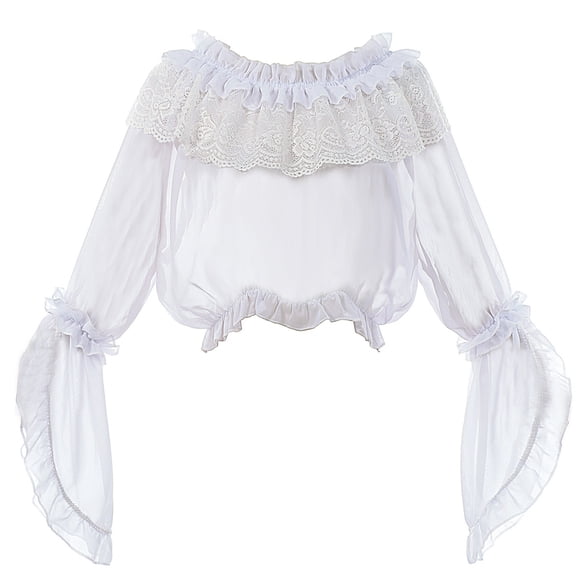 HNMKIU Trendy Women's T-Shirt Off Shoulder Blouse with Unique Trumpet Sleeves for Stylish Casual Wear
