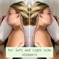 thumbnail image 3 of Queilt Side Sleeper Pillow | J Pillow for Side Sleeping | Side Sleeper Pillow with Ear Hole | Swan Pillow Shape | Neck & Spine Alignment for Sleeping | Side Sleeping Pillows for Adults | with Velvet C, 3 of 5