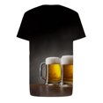 thumbnail image 4 of EQWLJWE Chemise d'Été For Men Men Casual Col Rond Pull Sleeve 3D Imprimé T-Shirt Imprimé Réaliste Shorts Sleeve Tops For Homme, 4 of 5