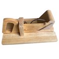 thumbnail image 2 of Huayishang Sausage-Slicer With Stainless Steel Blade, Made Of Rubber Tree Wood, 2 of 8