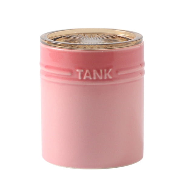 Qeeadeea/French Gradient Ceramic Sugar Pot With Lid, Solid Sugar Bowl With Spoon, Porcelain Spice Jar, Kitchen Decoration Storage-Pink-400ml/14oz