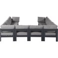 thumbnail image 3 of Meridian Furniture Nizuc Grey Outdoor Patio Modular Sectional, 3 of 8