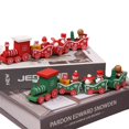 thumbnail image 1 of Christmas Wooden Four-section Small Train Christmas Tree Decoration Toy Gift, 1 of 7