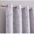 thumbnail image 3 of Jacquard Leaf Blackout Grommet Single Window Panel, 3 of 3