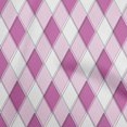 thumbnail image 1 of oneOone Polyester Spandex Purple Fabric Argyle Craft Projects Decor Fabric Printed By The Yard 56 Inch Wide, 1 of 4