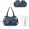 thumbnail image 2 of KL928 Women Large Purses Multi-Pocket Handbags PU Leather Tote Bag, 2 of 5