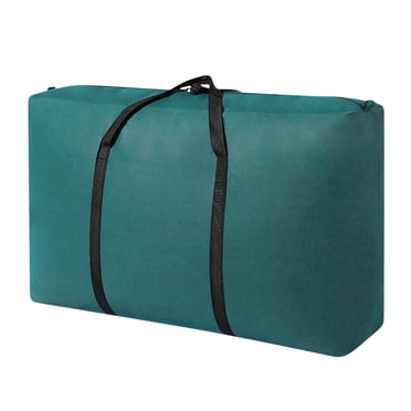 2025 New Christmas Storage Large Strong Moving Bags with Zippers & Carrying Handles - Waterproof - Heavy Duty Storage Tote for Space Saving, Fold Flat, Alternative to Moving Box,40L Green