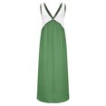 thumbnail image 4 of TACILIP Robes pour Femmes, Robe Unie à Col en V Sans Manches à Blocs de Couleur pour Femmes, Cadeaux pour Femmes, 4 of 8