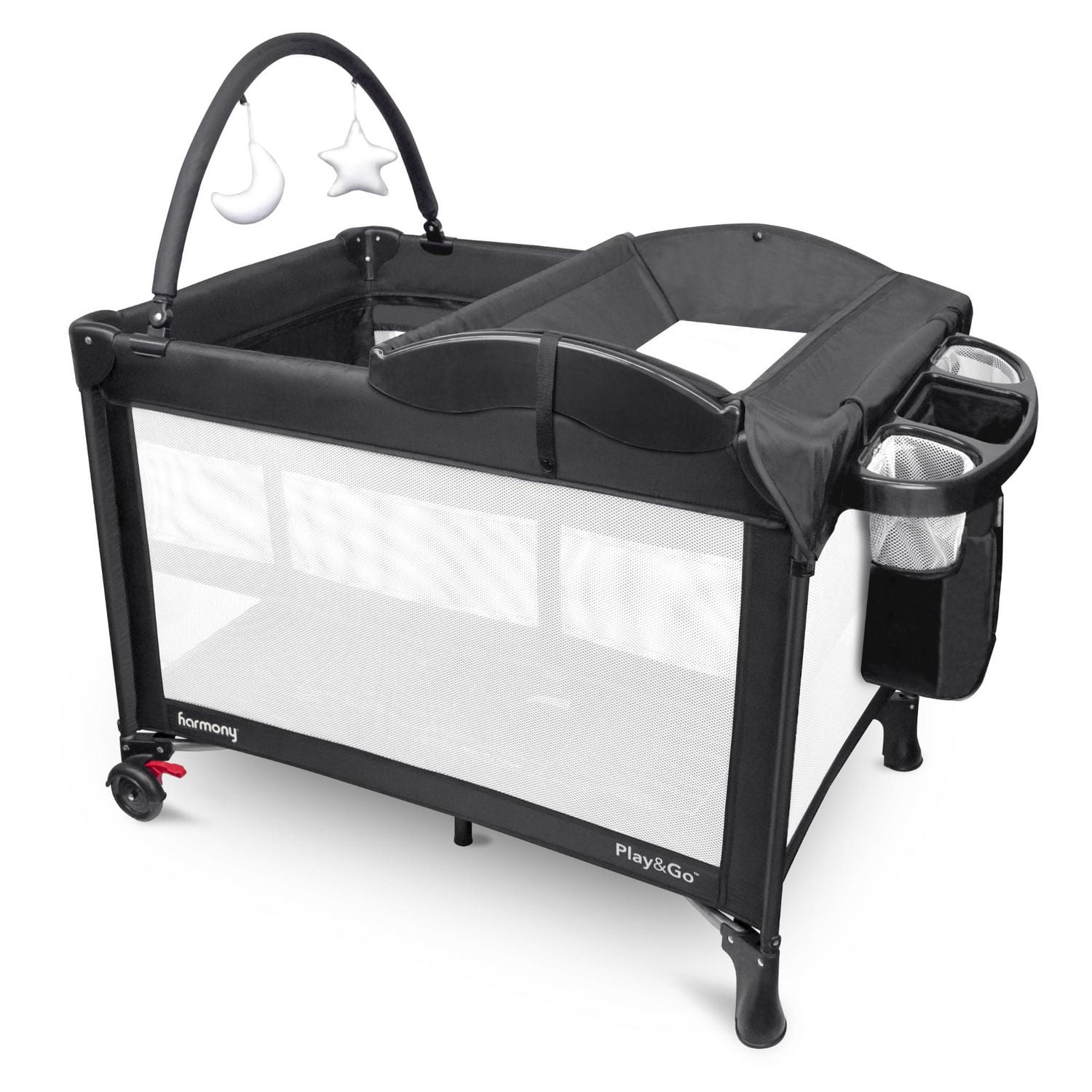 Harmony 0801006NTL Play & Go All-in-One Playard, Black