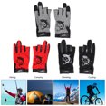 thumbnail image 2 of LEO Yuyue Série Gants de Pêche Antidérapants à Séchage Rapide, Design à Trois Doigts pour Sports Extérieurs, Rouge, 2 of 6