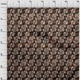 thumbnail image 3 of oneOone Velvet Brown Fabric Abstract Dress Material Fabric Print Fabric By The Yard 58 Inch Wide, 3 of 4