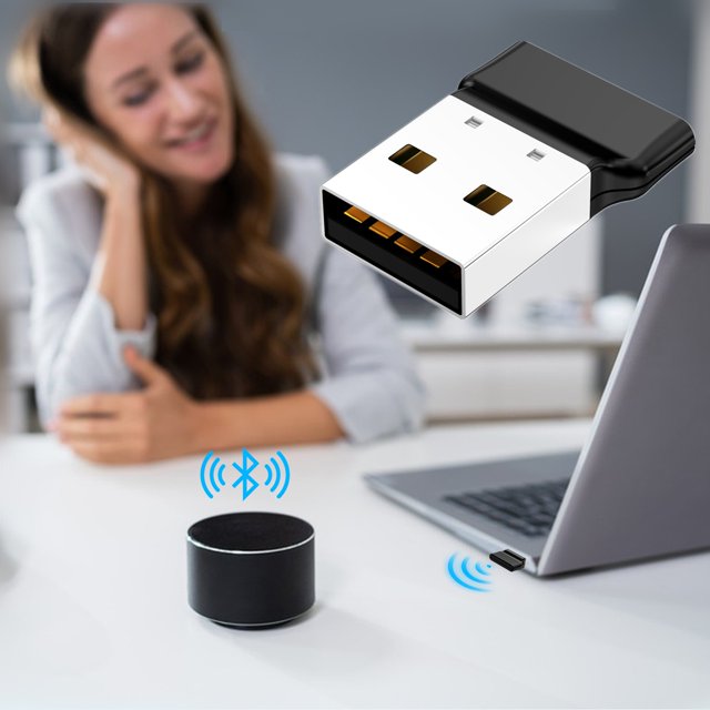 Dvkptbk Adaptateur Bluetooth Plug and Play USB pour PC, Récepteur Bluetooth 5.3 Supporte Tous les Pilotes Gratuits Windows 11/10/8/7/XP pour Bureau, Ordinateur Portable, Imprimantes, Haut-Parleurs, Etc. Adaptateur Bluetooth en Liquidation