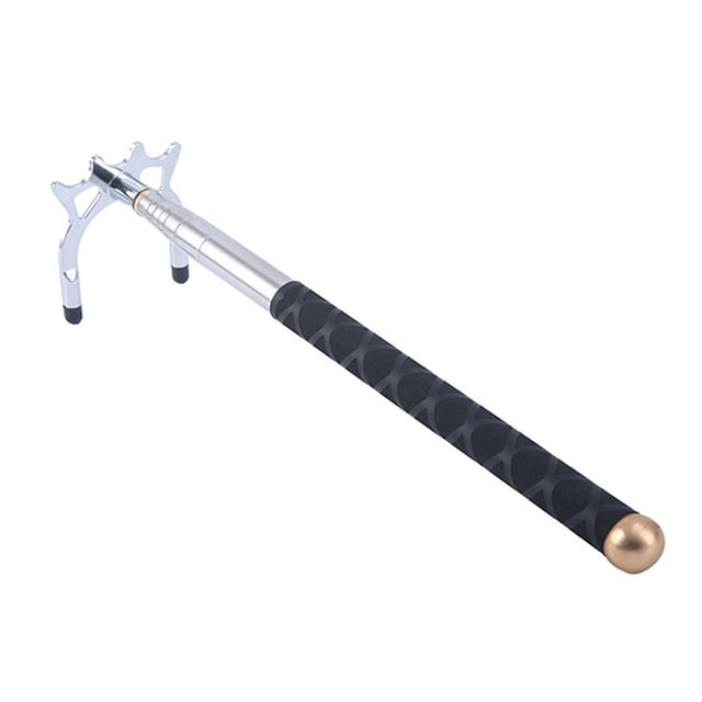 Tiges de Billard Télescopiques en Acier Inoxydable avec Tête en Acier Inoxydable Détachable et Poignée en silicone. la Tige Est Rétractable, s'Étend de 32,5 cm à 150 cm, et Présente une Poignée en silicone Noire Texturée pour le Confort. Accessoire de Billard Idéal pour les tables de Billard à la Maison, Lors de Fêtes Ou en Boîte de Nuit.