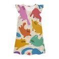 thumbnail image 1 of MIASHUI Robe de Princesse pour Filles, Chemises de Nuit, Pyjama pour Petites Filles, Robe de Nuit, Tenue de Sommeil, Multicolore, 5-6 Ans, 1 of 2