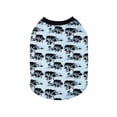 thumbnail image 2 of One Paw, Dog T-Shirt, Tropical Trees, Light Blue, Lightweight, Multiple Sizes, for Dogs, 2 of 7
