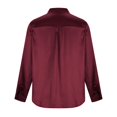 thumbnail image 4 of Birdeem Hauts pour Femmes Chemise à Simple Boutonnage à Manches Longues Hauts Chemise Ample à Col Chemisier, 4 of 8