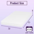 thumbnail image 2 of FDW Matelas en Mousse Mémoire Gel de 8 Pouces, Fermeté Moyenne, Certifié CertiPUR-US, en Boîte, Infusé au Charbon de Bambou, 2 of 7