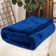 thumbnail image 1 of Flannel Blanket, Super Soft Warm Solid Fleece Blanket Throw Rug Sofa Bedding, 70x100cm Comfortable Machine Washable Velvet Conditioning Blanket Picnic Blanket Easy to Clean, 1 of 5