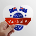 thumbnail image 1 of Australia Happy Australia Day Flag Heart Vinyl Sticker Bicycle Bottle Decal, 1 of 3