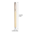 thumbnail image 3 of Gold Student Exam Pen 0.5Mm Press Type Gel Ink Pen Quick Drying Writing Pen Set Of 1 Gold Ink Pen For School Office Note Taking Smooth Writing Comfort Grip Design 54G Lightweight, 3 of 3