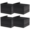 thumbnail image 1 of LEEYNEER 4Pcs Anti-skid Shockproof Bed Foot Pads Rubber Furniture Feet Riser Fridge Mats (Black), 1 of 6