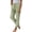 O-Green, variant on 2025 Women's Casual Pants Ladies Summer Elastic High Camo Pants Women Waist Solid Color Cotton Leggings for Women Linen Wide Leg Loose Cotton Pants Women Casual