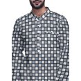 thumbnail image 4 of Atasi Kurta Pyjama Asymétrique Décontracté Imprimé pour Hommes Ensemble de Kurta Long de Designer, 4 of 4
