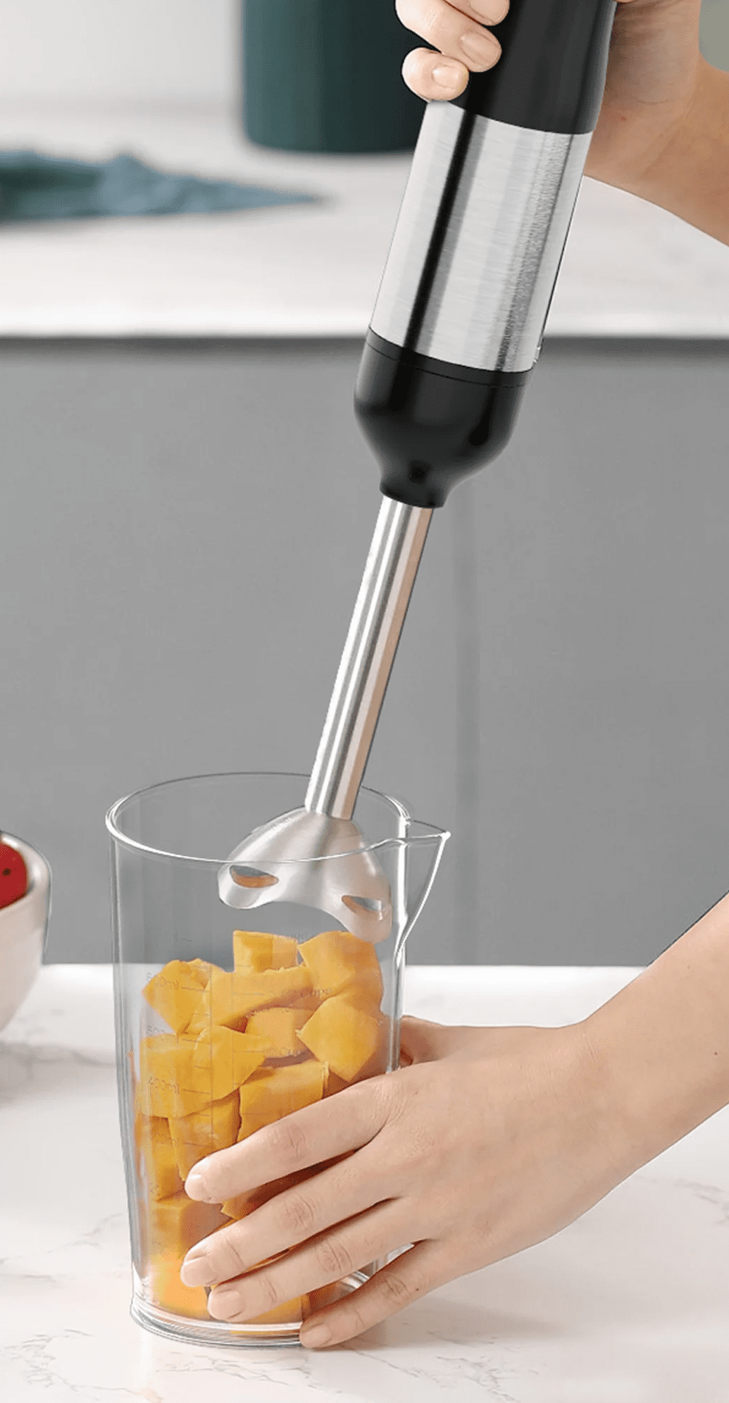 Refurbished WHALL 5 in 1 Handheld Blender Trigger Variable Speed
