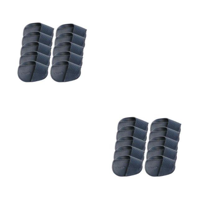 Thinsony Golf Head Covers PU Portable Protector Travel Athlete Golf for Training Deep Blue Small 10 Pcs 2Set