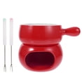 thumbnail image 1 of Shisuyan 1 Set of Practical Chocolate Pot Chocolate Fondue Ceramic Cheese Melting Pot, 1 of 8