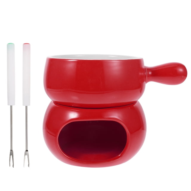 Shisuyan 1 Set of Practical Chocolate Pot Chocolate Fondue Ceramic Cheese Melting Pot