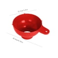 thumbnail image 2 of Oleegame 1 Pce Entonnoir de Mise en Conserve pour la Maison Convient aux Pots à Grand Ouverture Ou à Ouverture Régulière Entonnoir en Plastique à Grand Ouverture Rouge, 2 of 2
