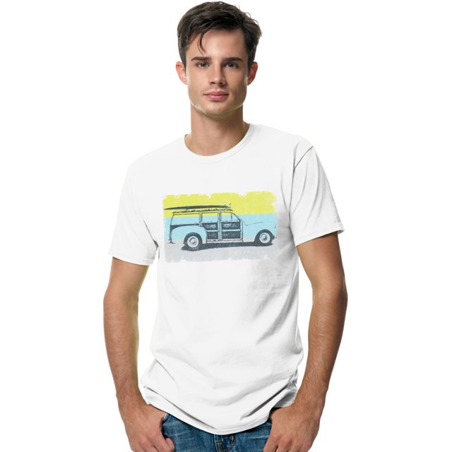 Hanes T-Shirt Graphique pour Hommes, 3TG, Surf Call