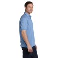 thumbnail image 3 of Hanes Cotton-Blend Men`s Jersey Polo, S, Light Blue, 3 of 3