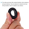 thumbnail image 4 of Unique Bargains Black Rubber Grommet 1.2 Inch OD 0.6 Inch ID, 4Pcs Seal Protection Cable Grommets Flexible Cable Pipe, 4 of 5