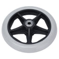 thumbnail image 1 of 6in Solid Wheel, Wear Resistant Large Carrying Capacity 5 Hole Wheelchair Wheels  For Walkers For Rollators, 1 of 8