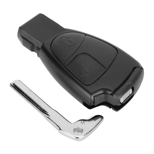 Étui à Clés de Voiture Coque de Voiture Intelligente 2 Boutons Télécommande Coque Intelligente