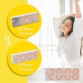 thumbnail image 4 of Xihbxyly Réveil Visage Blanc Frais Style Horloge de Chambre Réveil Étudiant Affichage de la Date et de la Température Trois Réglages de Luminosité Réglables Convient pour l'École le Bureau les Fournitures de Voyage Économies, 4 of 7