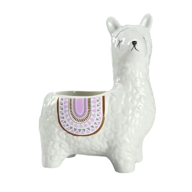 Wweixi 1/2/3 Animal Shape Pots Durable Materials For In Garden For Small Spaces Eco-friendly Crooked Head white 1 Pc