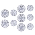thumbnail image 1 of Metal Paint Tray, Round Shaped 10 And 6 Wells 10Pcs Round Paint Tray  For Acrylic, 1 of 8